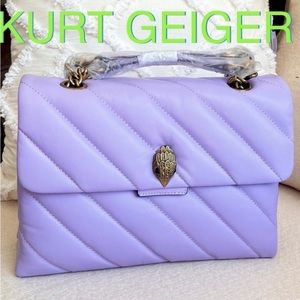KURT GEIGER SoHo Shoulder Bag LILAC PURPLE large new with tag